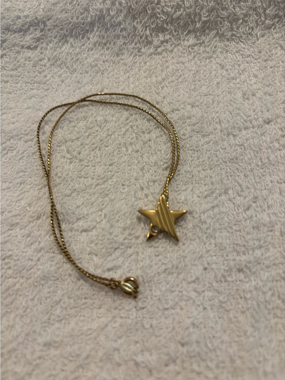 Vintage Enjoux Star necklace 15”